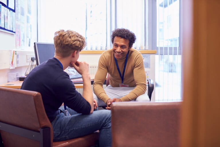 Leerling zien gedrag mentorgesprek